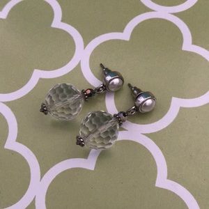 Brighton pearl and crystal bead earrings